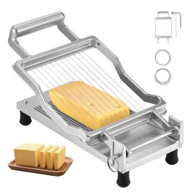 Cheese Cutter with Wire, 0.39" & 0.78" Cheeser Butter Cutting Blade, Detachable Cheese Slicer Wire